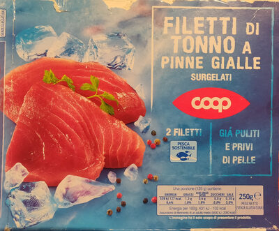 Filetti di tonno a pinne gialle