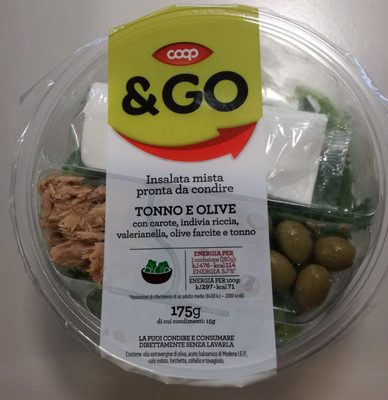 Insalata mista pronta da condire TONNO E OLIVE