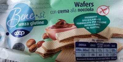 Wafers con crema di nocciole