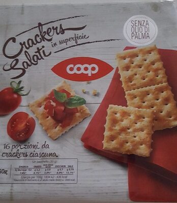 Crackers salati in superficie