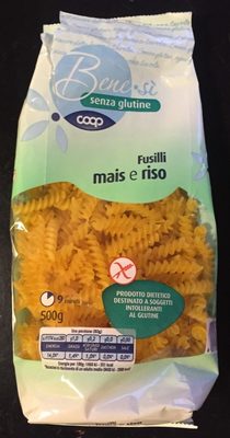 Fusilli mais e riso
