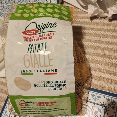 Patate gialle origine
