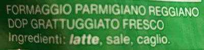 Parmigiano reggiano dop ingredients label