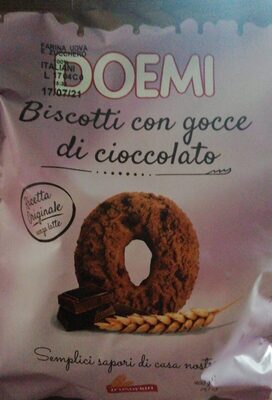 Biscotti con gocce di cioccolato