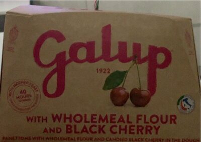 Galup panettone integtalr e ciliegie front packaging