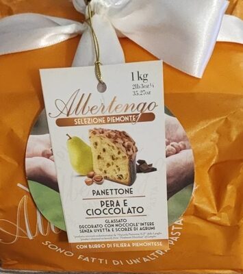 Panettone pera e cioccolato con glassa front packaging