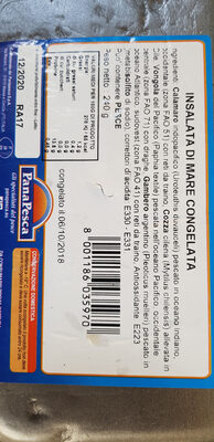 inslalata di mare congelata