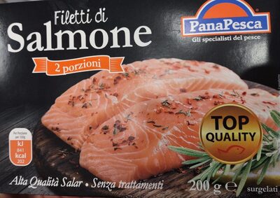 Filetti di salmone front packaging