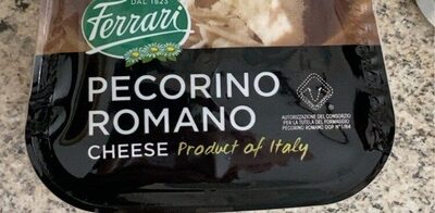 Pecorino romano dop front packaging