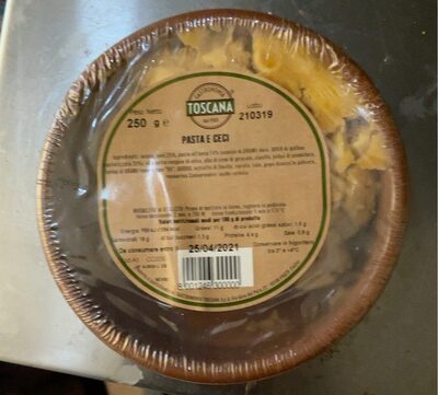 Pasta e ceci front packaging
