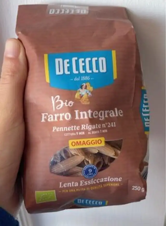 Bio farro integrale front packaging