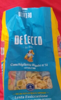 Conchiglie tre rigate front packaging