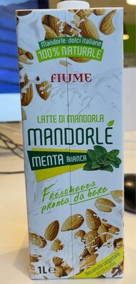 Latte di mandorle menta bianca
