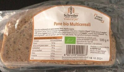 Pane bio multicereali
