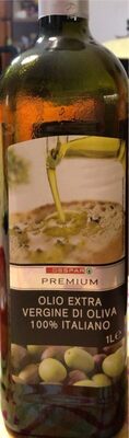 Olio extra 100% italiano premium front packaging