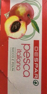 Succo e polpa di pesca