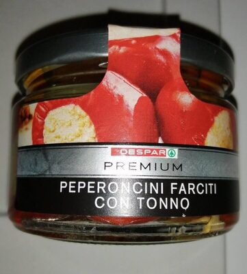 Peperoncini farciti con tonno front packaging