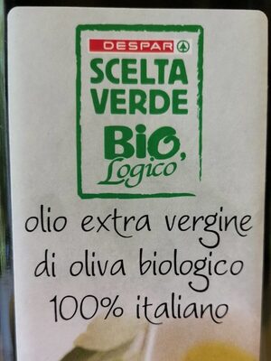 Olio extravergine di oliva biologico front packaging