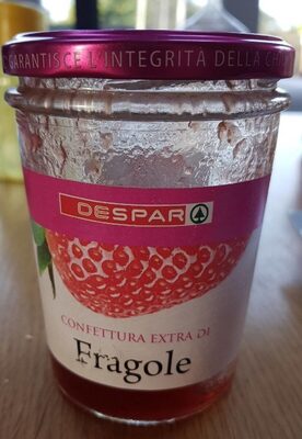 Confiture de fraises front packaging