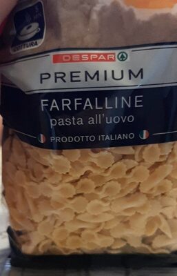 Farfalline pasta all'uovo front packaging