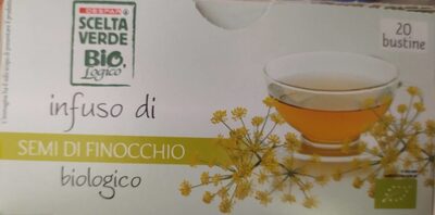 Infuso di finocchio biologico front packaging
