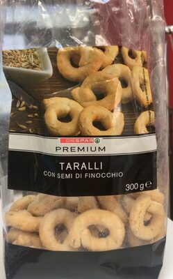 Taralli con semi di finocchio front packaging