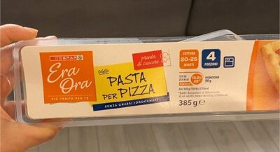 Pasta per pizza front packaging
