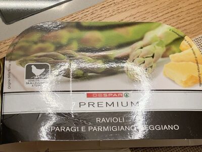 Ravioli asparagi e parmigiano front packaging