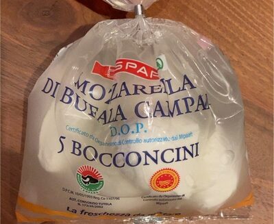 Mozzarella di bufala front packaging