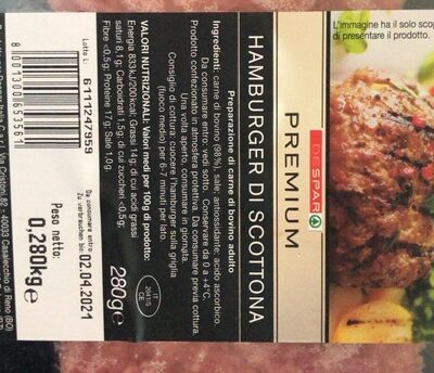 Hamburger di scottona