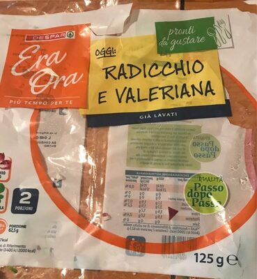 Radicchio e Valeriana gîa lavati front packaging