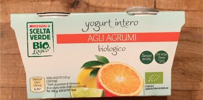 Yogurt intero afli agrumi front packaging