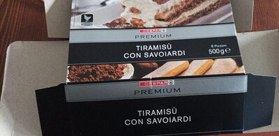 Tiramisù con savoiardi front packaging