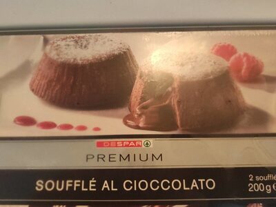 soufflé al cioccolato front packaging