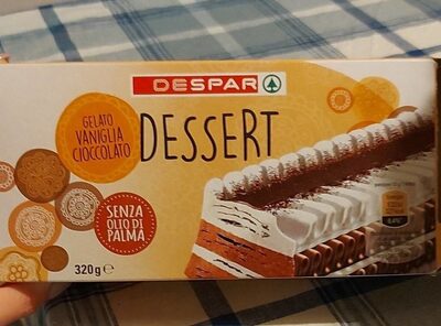 Dessert gelato vaniglia e cioccolato