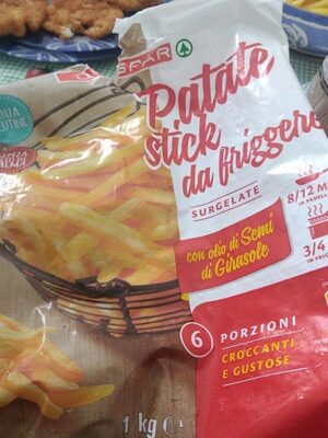 patate stick da friggere