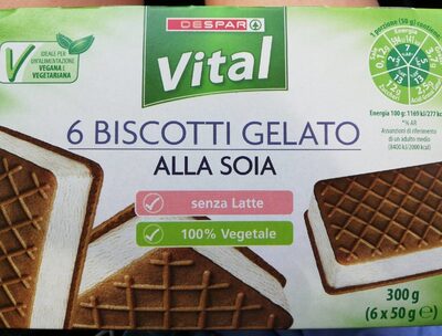 6 biscotti gelato alla soia