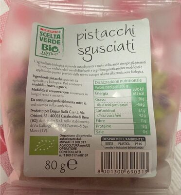 pistacchi sgusciati