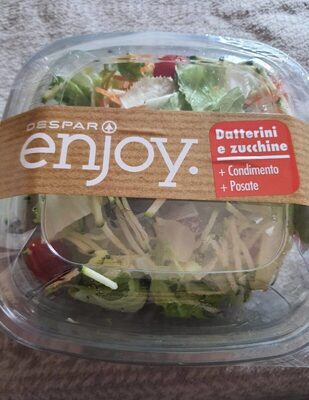 Datteri e zucchine front packaging