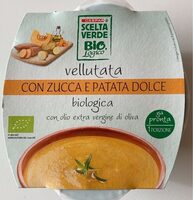 vellutata con zucca e patata dolce biologica