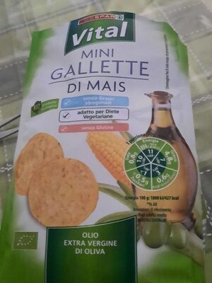 Mini gallette di mais front packaging