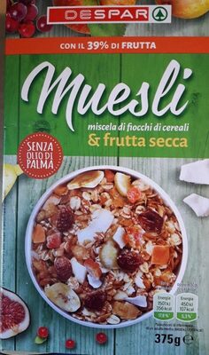 Muesli misceli di fiocchi di cereali & frutta secca