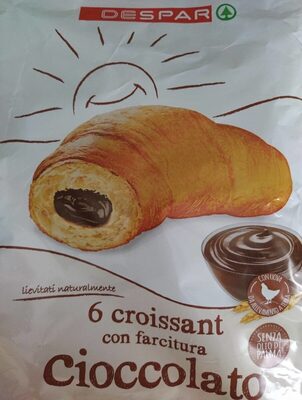 6croissant con farcitura cioccolato front packaging