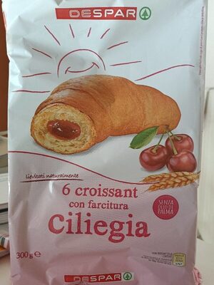Croissant con farcitura ciliegia