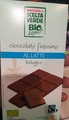 Cioccolato al latte biologico