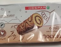 6 roll con farcitura alla nocciola