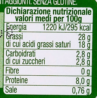 Mousse di Formaggio Erbe nutrition facts table