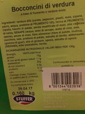 Bocconcini di verdure 