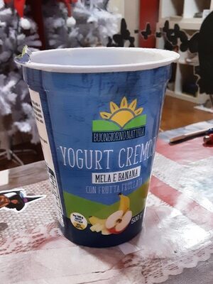 Yogurt cremoso mela e banana