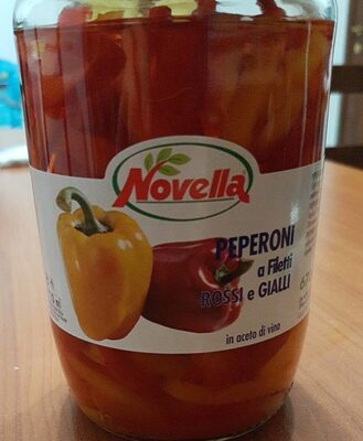 Peperoni a filetti rossi e gialli